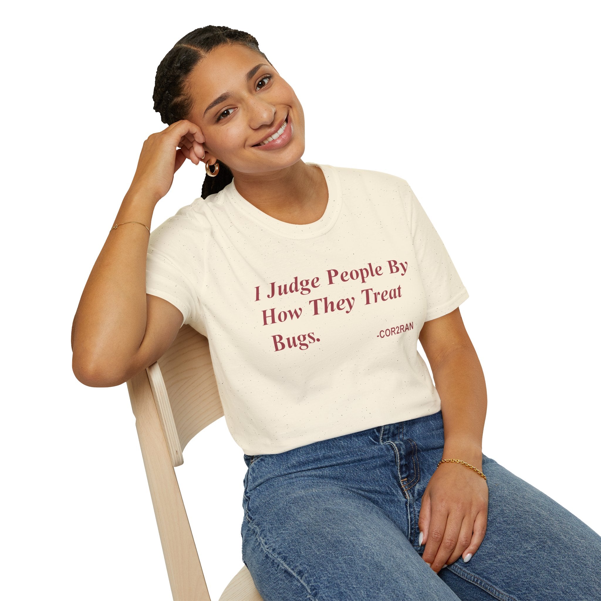 I Judge People By How They Treat Bugs T-Shirt — Funny Insect Lover Tee