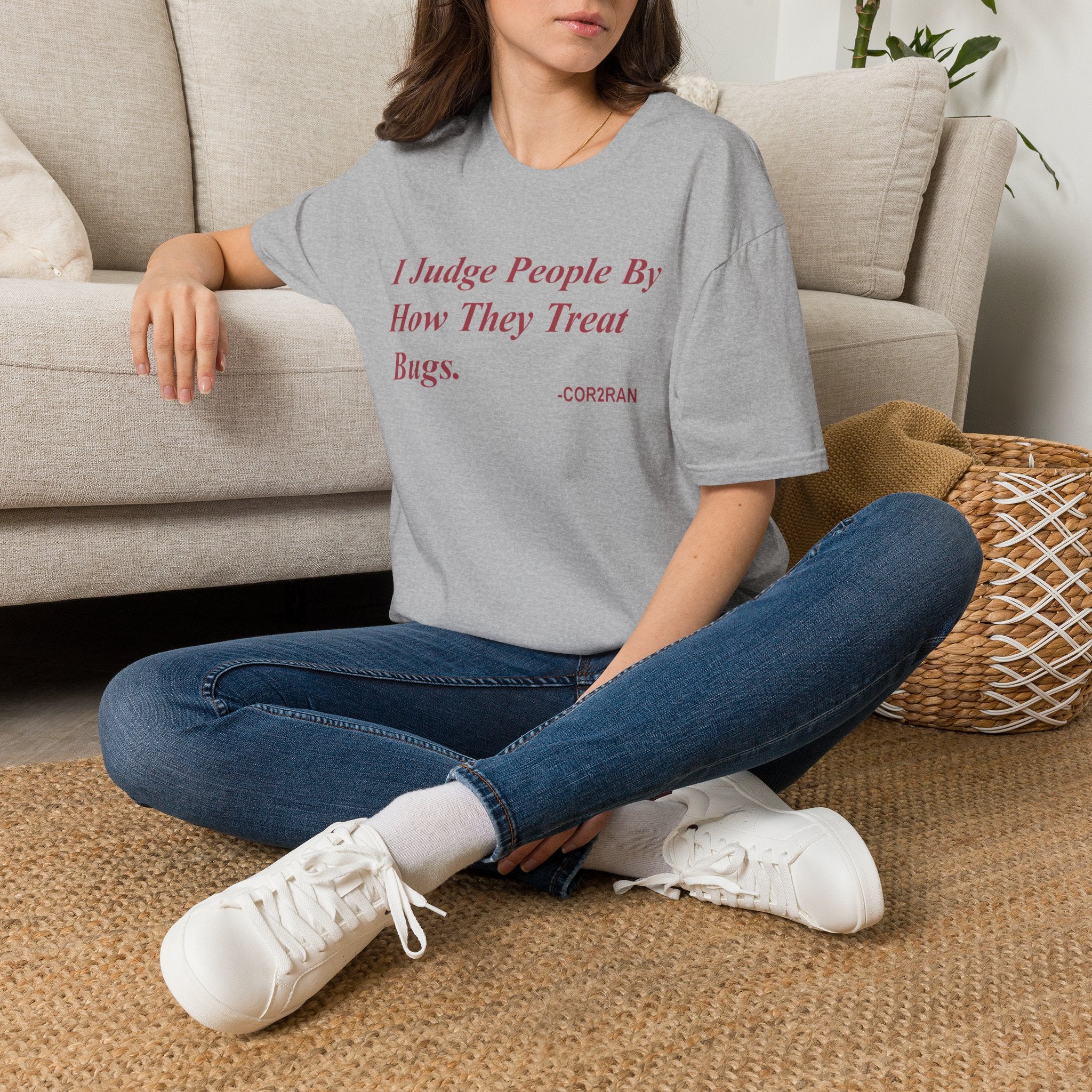 I Judge People By How They Treat Bugs T-Shirt — Funny Insect Lover Tee